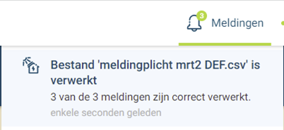 Mijn Fluvius - groene stroom -melding: bestand verwerkt