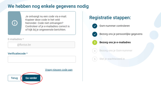 Klik op 'Ga verder'